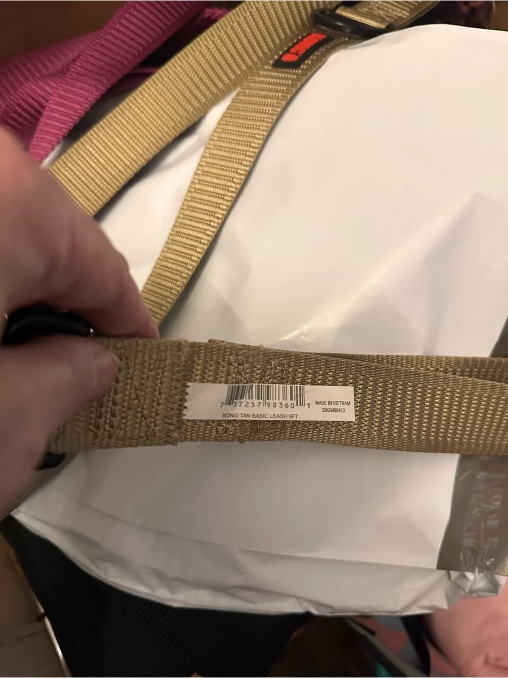 Kong Tactical Traffic Leash in Khaki Tan